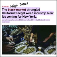 <div>High Cannabis Taxes are the Black Markets' Best Friend - New York Looks at California and Could Repeat the Same Mistakes?</div>