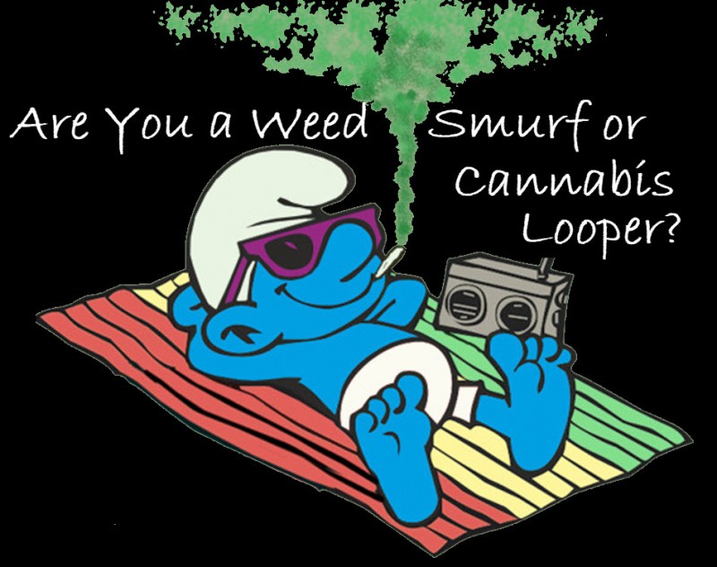 Weed Smurf Cannabis Looper