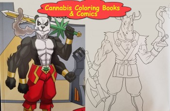 Cannabis Coloring Books & Comics with Ganja Superheroes