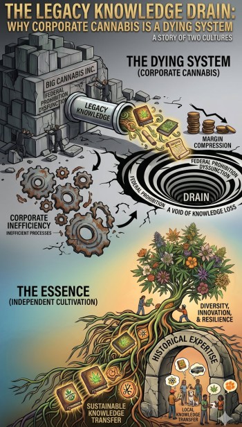 The Legacy Knowledge Drain: Why Corporate Cannabis is a Dying System