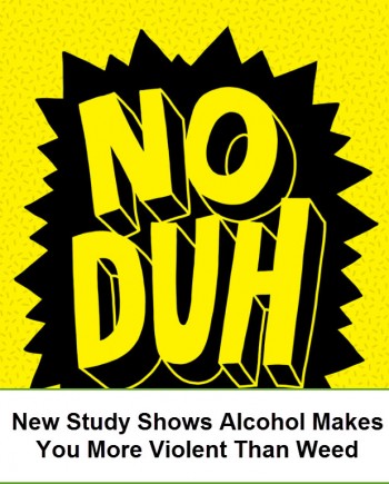 No Brainer News Of The Week : Pot Calms You Down, Alcohol Does Not