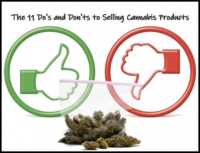do's and don'ts of selling cannabis products