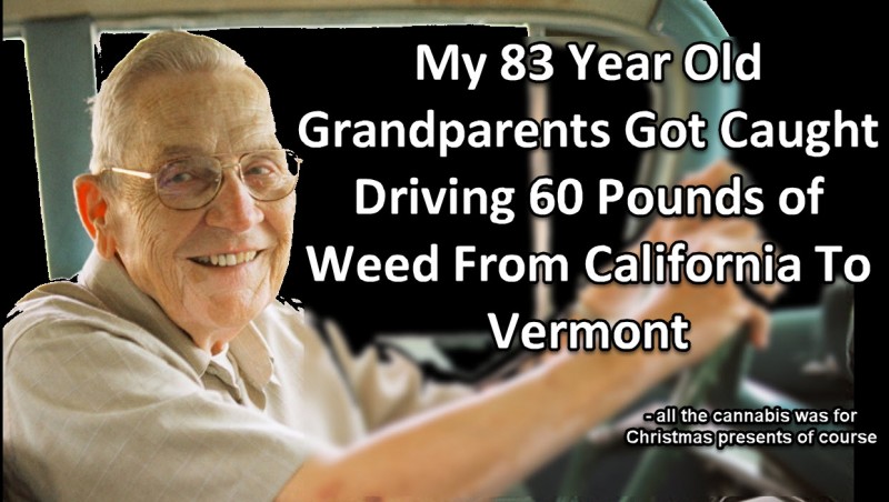 grandparents busted with cannabis