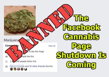 The Facebook Cannabis Page Shutdown Is Coming