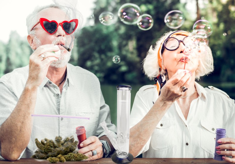 Baby boomers using cannabis