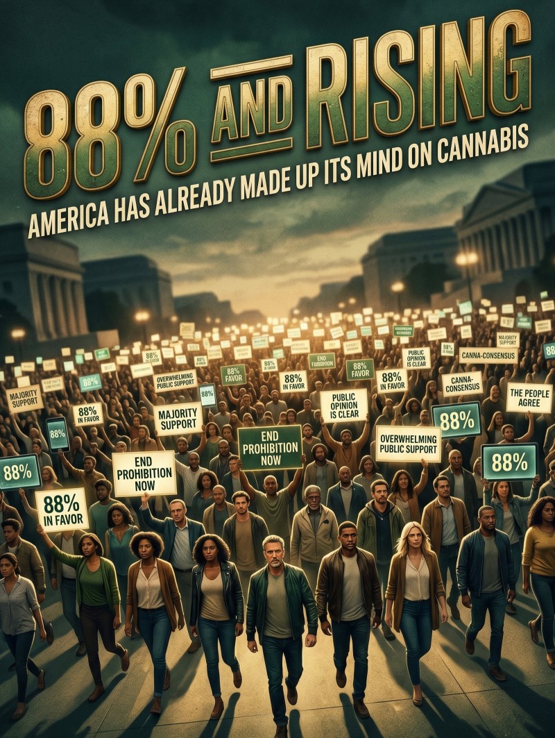 88% cannabis support