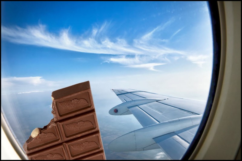 edibles on a plane