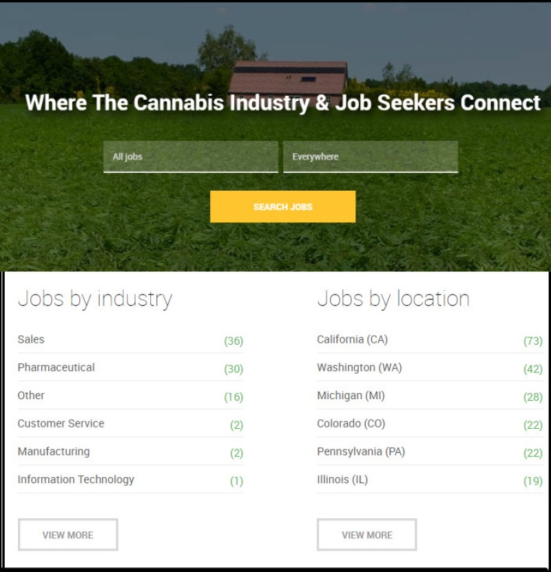 marijuana job openings