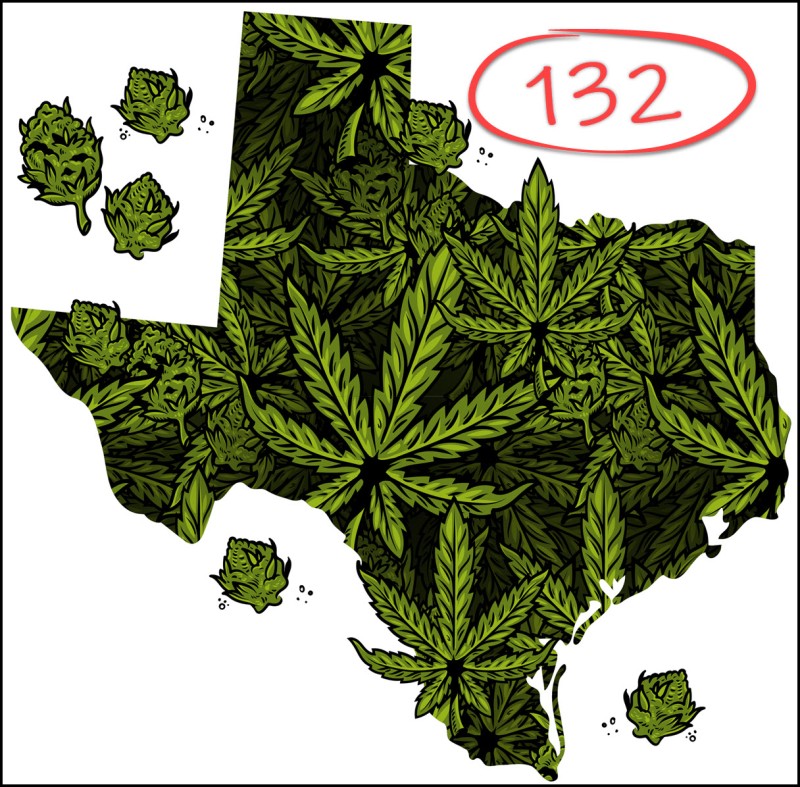 Texas 132 medical marijuana dispensary applications