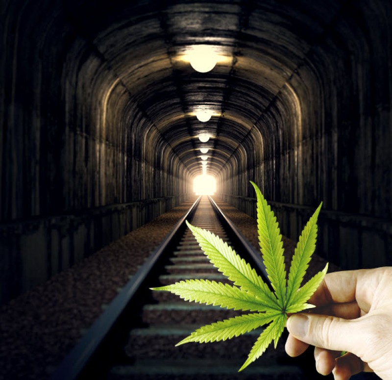 light in tunnel coming at marijuana industry