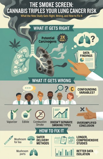 The Smoke Screen : Cannabis Triples Your Lung Cancer Risk - What the New Study Gets Right, Wrong, and How to Fix It