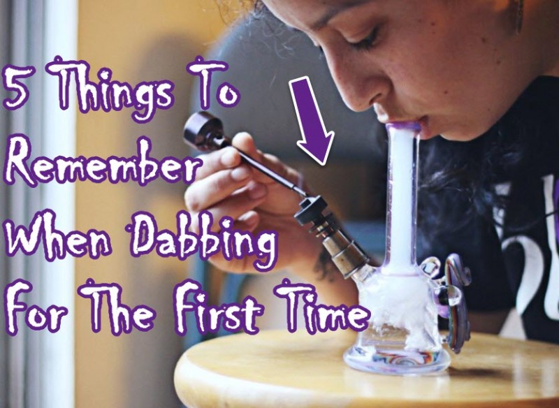 dabbing cannabis for the first time