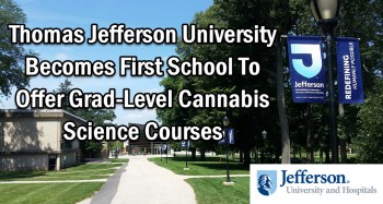 Thomas Jefferson University Becomes First School To Offer Grad-Level Cannabis Science Courses