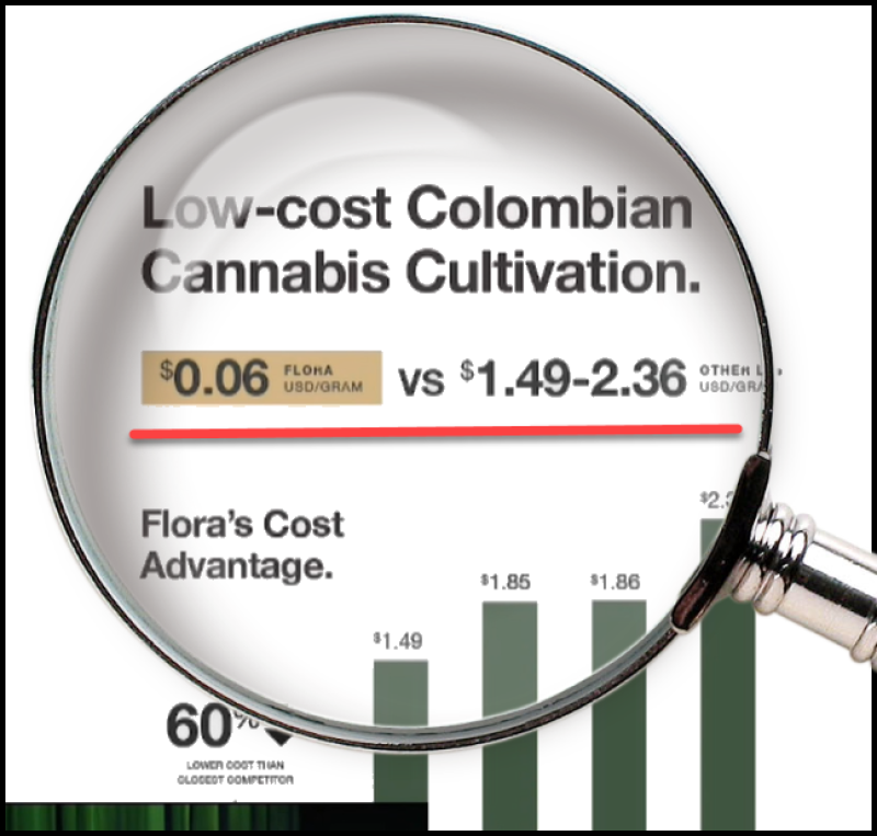 Colombian cannabis costs