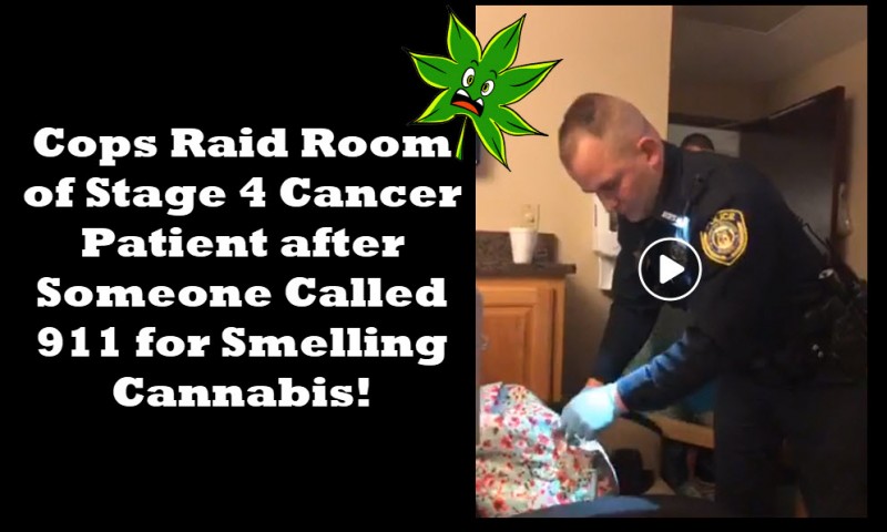 cops raid room of cancer patient