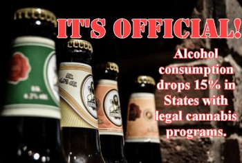 Alcohol Sales Drop 15% In States With Legal Cannabis Programs