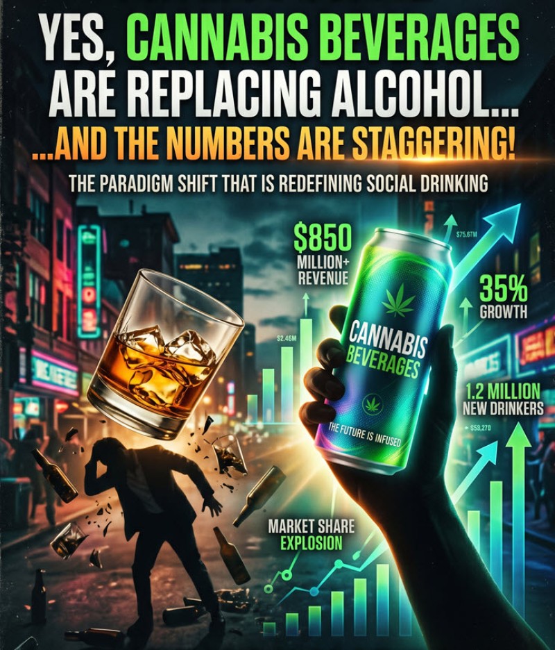 cannabis beverages replace alcohol
