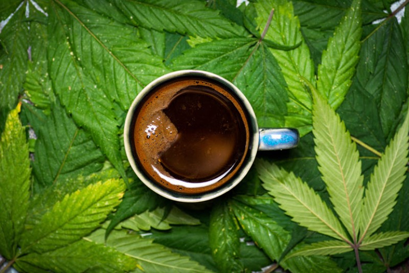 adding cannabis to coffee in the morning