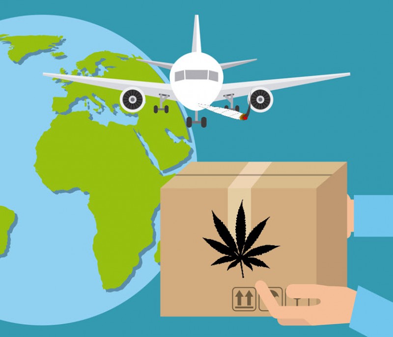 cannabis shipping around the world