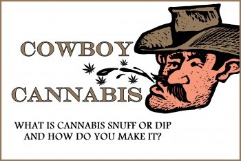 Cowboy Cannabis - What is Cannabis Snuff or DIp and How Do You Make It?