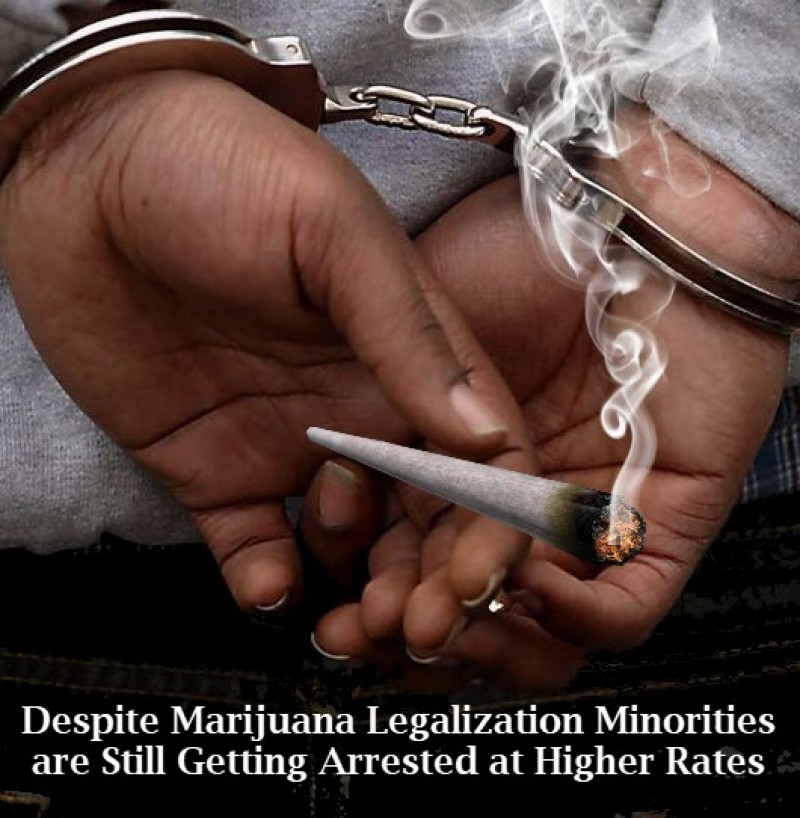 Minority arrests for weed