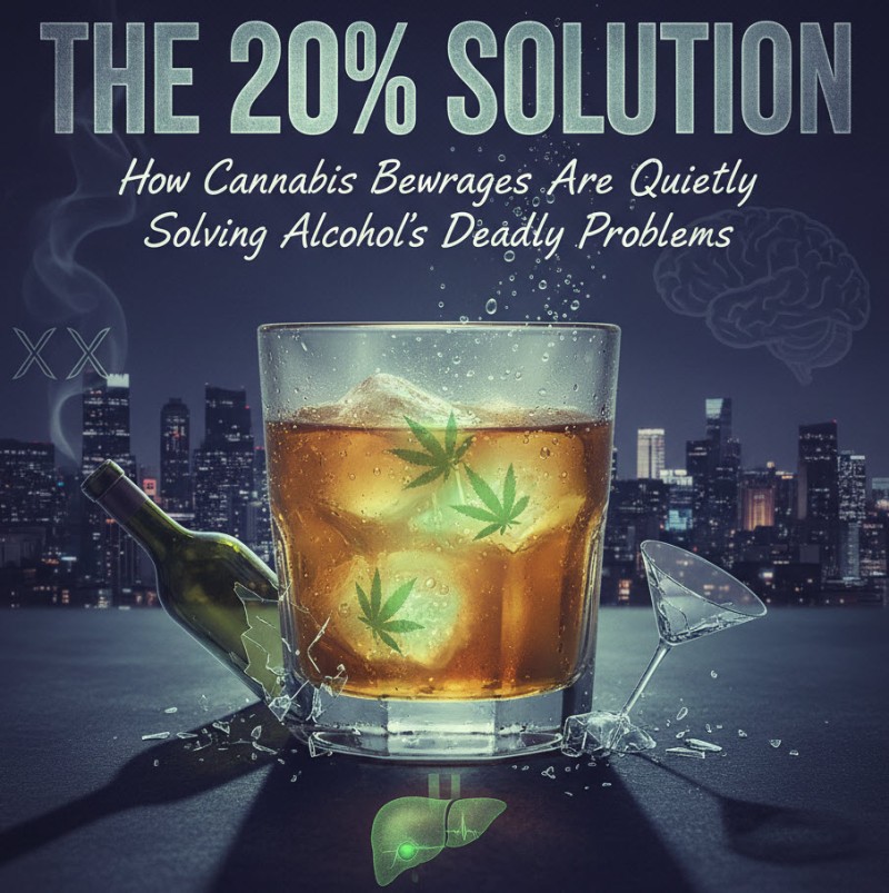 twenty percent cannabis drinkers quit booze