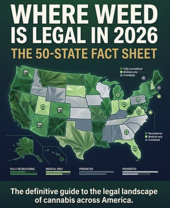 Where Weed Is Legal in 2026: The 50-State Fact Sheet
