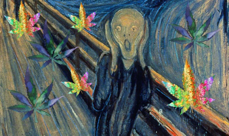 The Scream with weed
