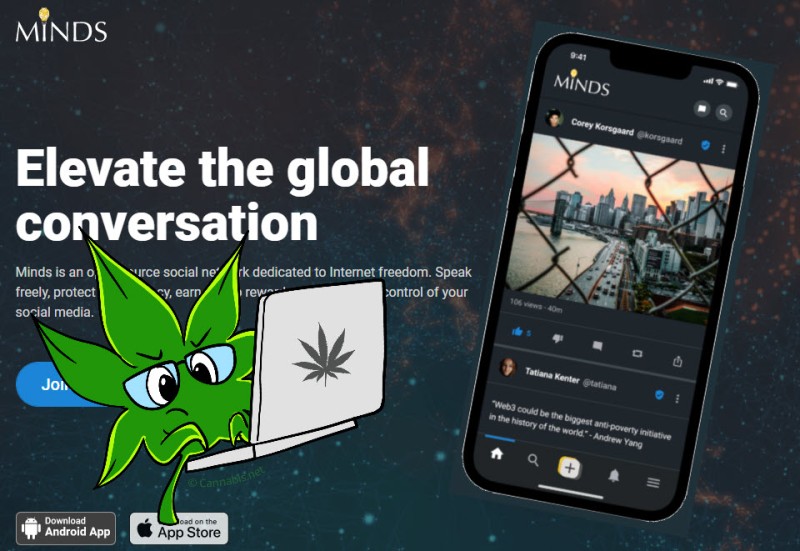 Minds social media for the cannabis industry