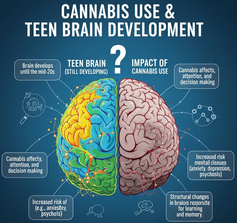 cannabis use teen brain use