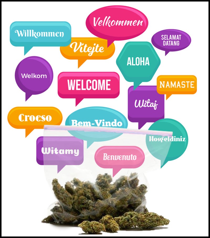 asking for weed in different languages