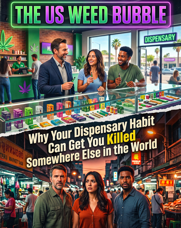 The US Weed Bubble: Why Your Dispensary Habit Can Get You Killed Somewhere Else in the World