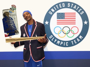 Snoop Dogg Takes over the Paris Olympics - Cheering, Carrying Torches, and Olympic Pin Fire!