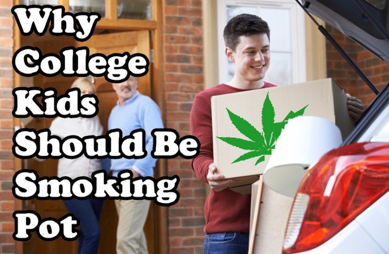 college kids on weed