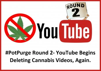 PotPurge Round 2- YouTube Begins Deleting Cannabis Videos, Again.