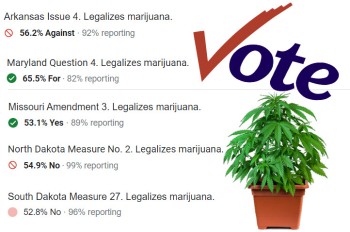 Weed Election Results - Is 2 for 5 Good Enough for the Cannabis Industry, Anymore?