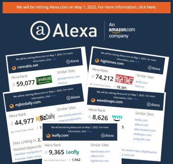 What are the Biggest Weed Websites? - Alexa Gives Us a Finally Ranking Before Going Offline