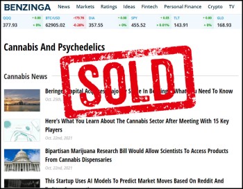 And Another Website Gone - Benzinga Media, Valued at $300 Million, Gets Bought by Toronto-Based Beringer Capital