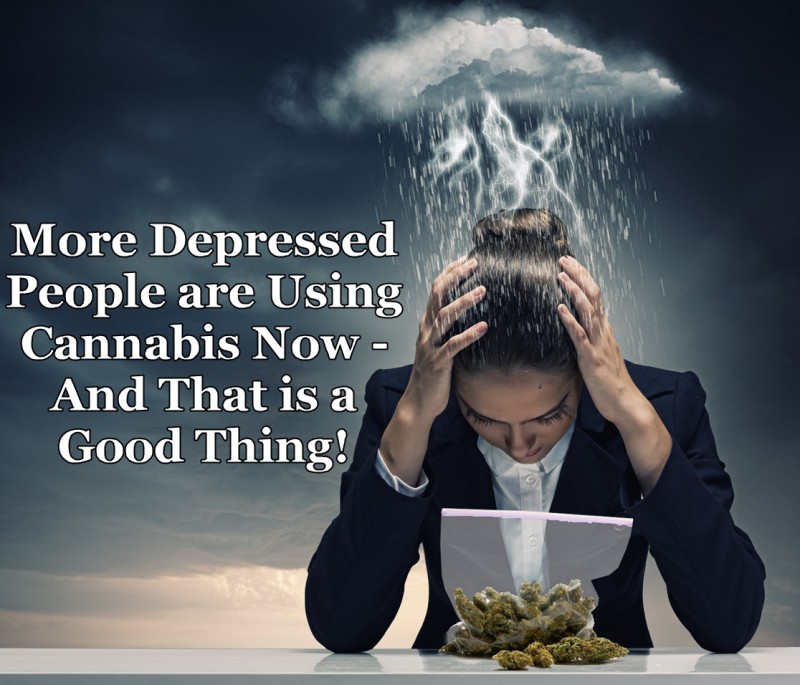 depressed people using cannabis