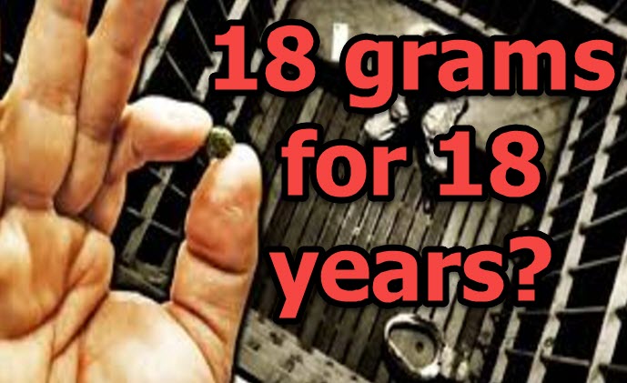 18 GRAMS FOR 18 YEARS