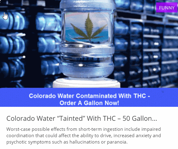 THC IN COLORADO WATER