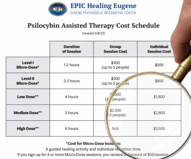 psilocybin treatment costs