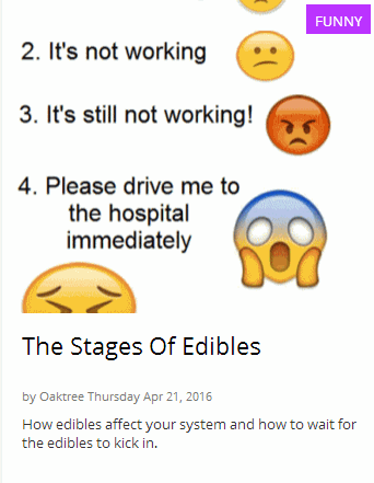 stages of edibles