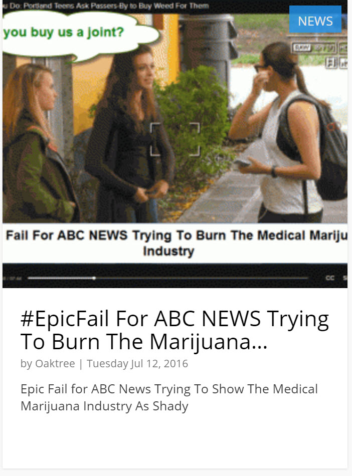 ABC NEWS ON MARIJUANA