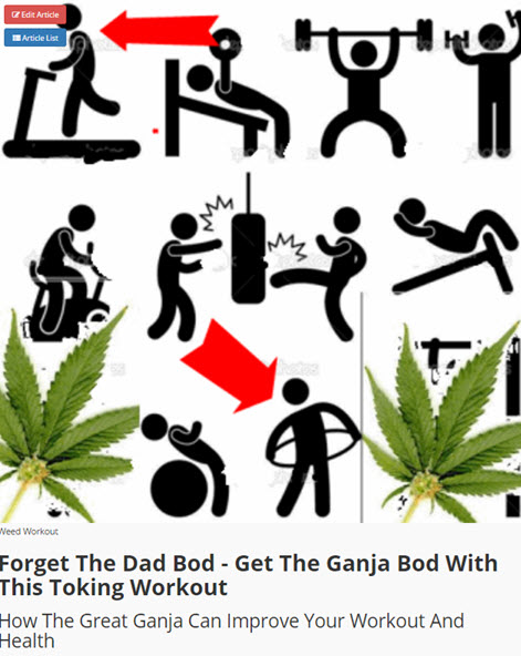 EXERCISE WITH CANNABIS AT THE GYM