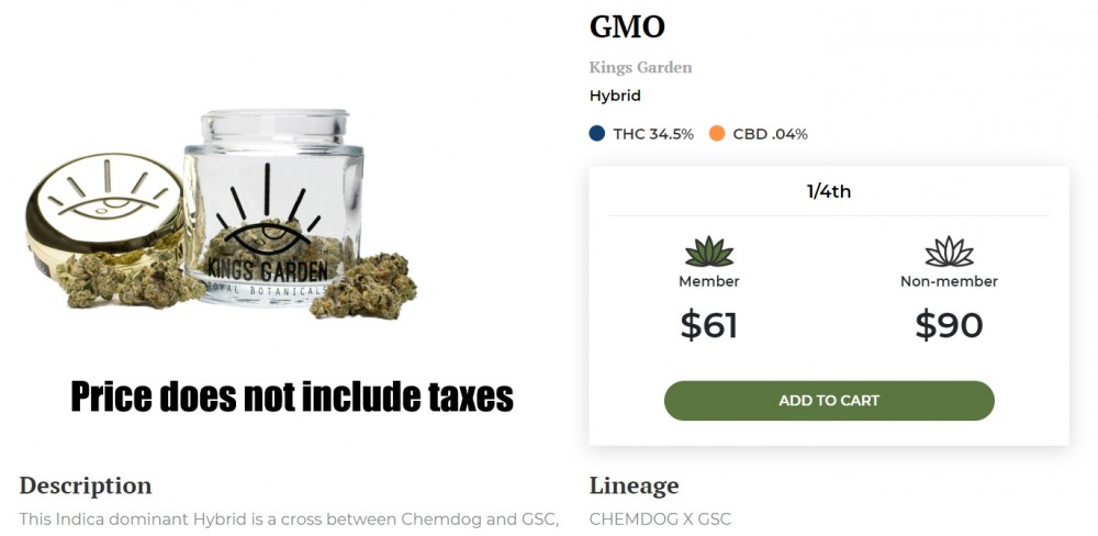 gmo cannabis strain