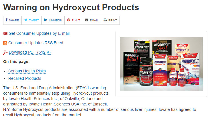 HYDROXYCUT PRODUCTS