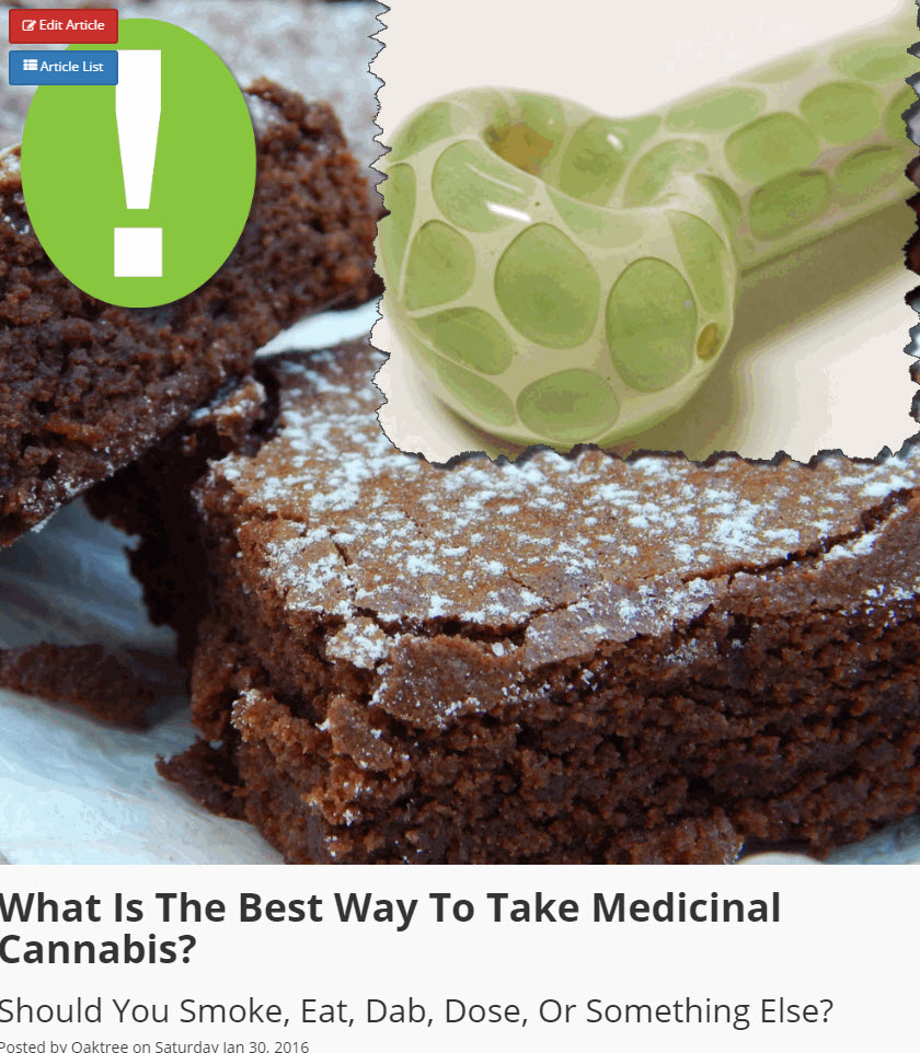 WAYS TO TAKE MEDICAL CANNABIS