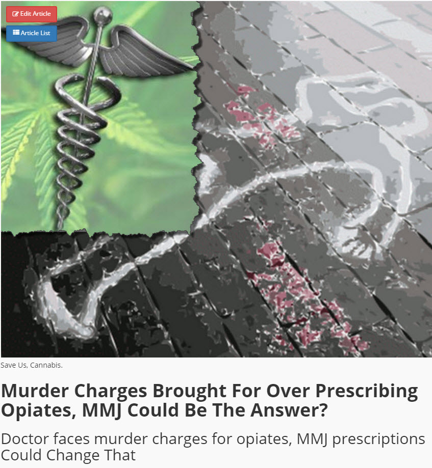 opiate murders and cannabis healing