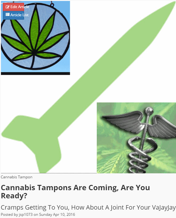 CANNABIS TAMPONS